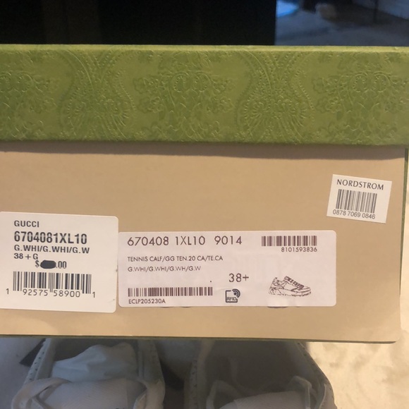 Gucci White Sneakers 38.5 - Picture 13 of 14